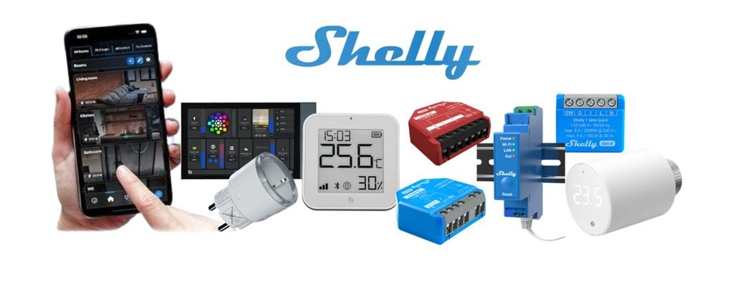 Prodotti Shelly domotica - relè WiFi e interruttori smart per elettricisti