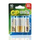2 Batterie Gp Ultra Plus Alkalina, 1.5V, 13Aup/Lr20, Torcia D, Blister