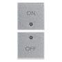 VIMAR due mezzi tasti 1M simboli ON/OFF Silver 14751.1.SL