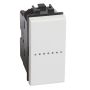 BTICINO Interruttore 1P 10A 250Vac assiale LivingLight Bianca N4051N