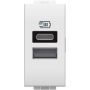 BTICINO Caricatore USB tipo A e C con tensione 5 Vdc N4191AC