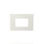 BTICINO 10 pezzi - Placca Quadra 3 Moduli - Bianca - LivingLight LNA4803BI_BOX