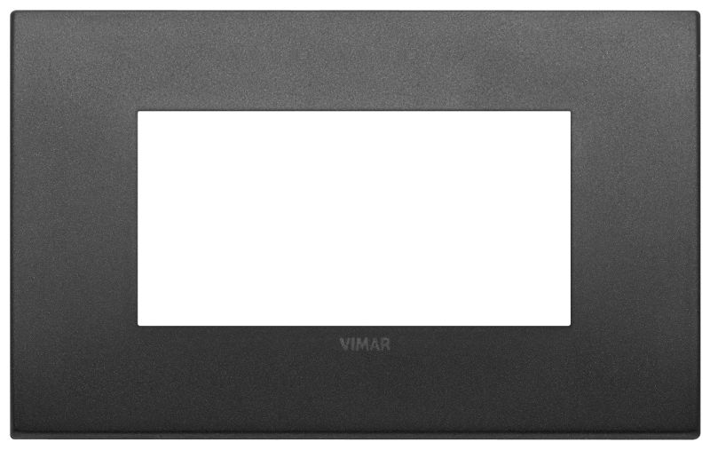 VIMAR 19954.01 - Placca Arke Fit 4 Moduli Metallo Grafite Matt