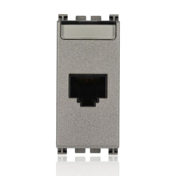 VIMAR 19339.11.M - Presa RJ45 Netsafe Cat5e UTP Metal (Arke)