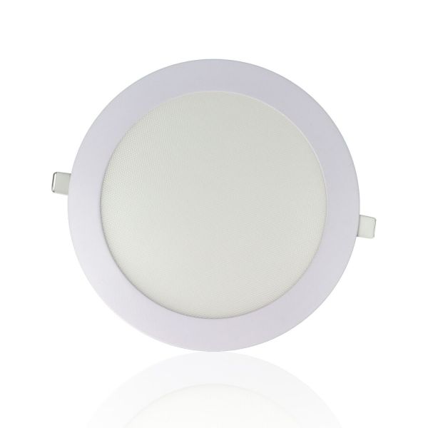 Faretto LED rotondo da incasso ultrasottile diam.225mm, 18W, 220Vac, Luce Calda - Bianco