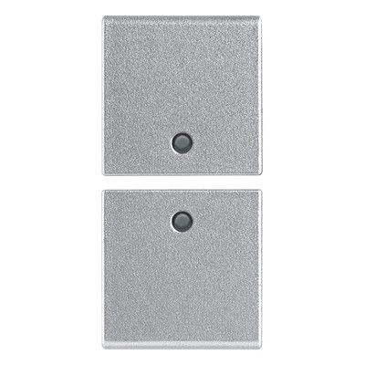 VIMAR 14751.SL - due mezzi tasti 1M neutro pers. Silver