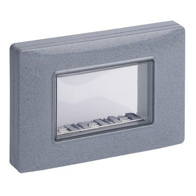 VIMAR 14943.14 - Calotta IP55 3M +viti grigio granito