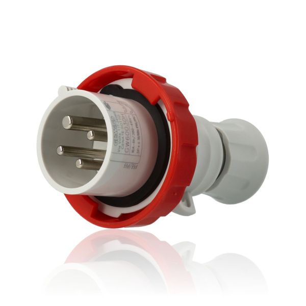 GEWISS GW60030H - Spina fissa HP, IP67, 3P+T 16A 400V 6H