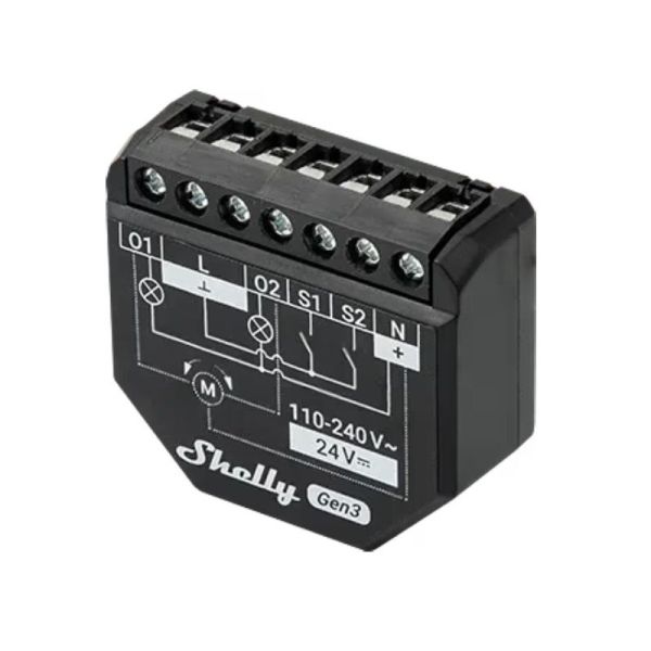Shelly 2PM Gen3 - Interruttore Smart 2 Canali Tapparelle