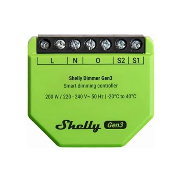 Shelly Dimmer Gen3 - Dimmer Intelligente Wi-Fi 200W