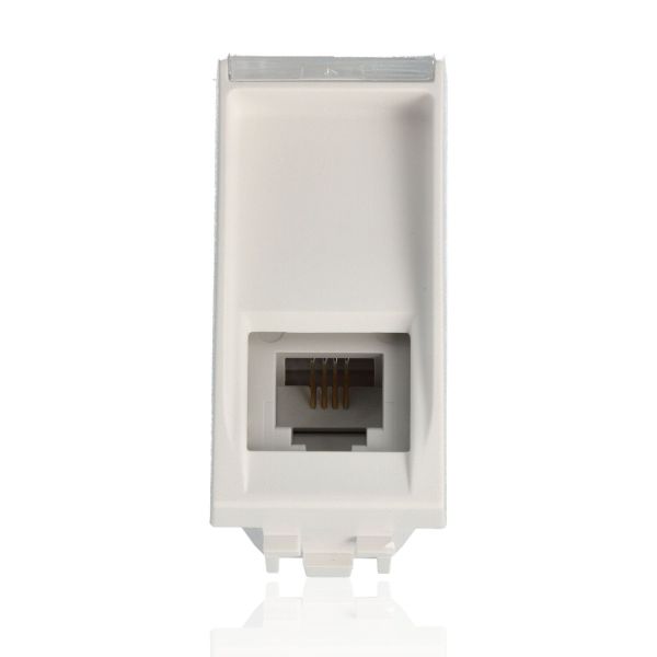 BTICINO N4258/11N - Connettore Rj12 K10 - Bianco - LivingLight