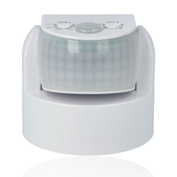 Rilevatore di presenza ad infrarossi da parete IP65 180°/360° - Bianco