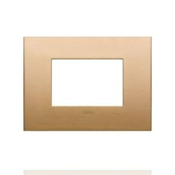 VIMAR 19653.12 - Placca Classic 3M ottone spazzolato (Arke)