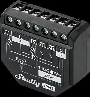 Shelly 2PM Gen3 - Interruttore Smart 2 Canali Tapparelle