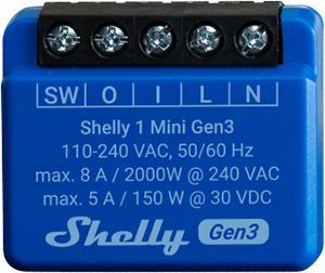 Shelly 1 Mini Gen3 - Interruttore Wi-Fi Smart Compatto