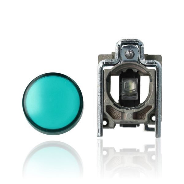 SCHNEIDER XB4BVB3 - Lampada spia diam.22 - IP65 - verde - LED integrato - 24V