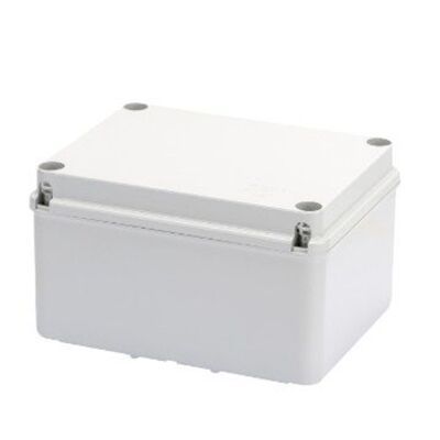 GEWISS GW44117 - Cassetta Di Derivazione Con Fondo Ad Alta Capienza E Coperchio Basso A Vite, IP56, Dimensioni Interne 190x140x110, Pareti Lisce, Grigio RAL 7035