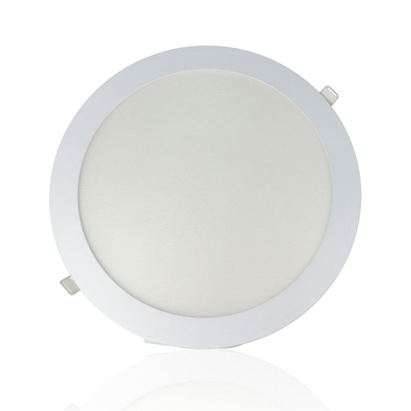 Faretto LED rotondo da incasso ultrasottile diam.300mm, 24W, 220Vac, Luce Calda - Bianco