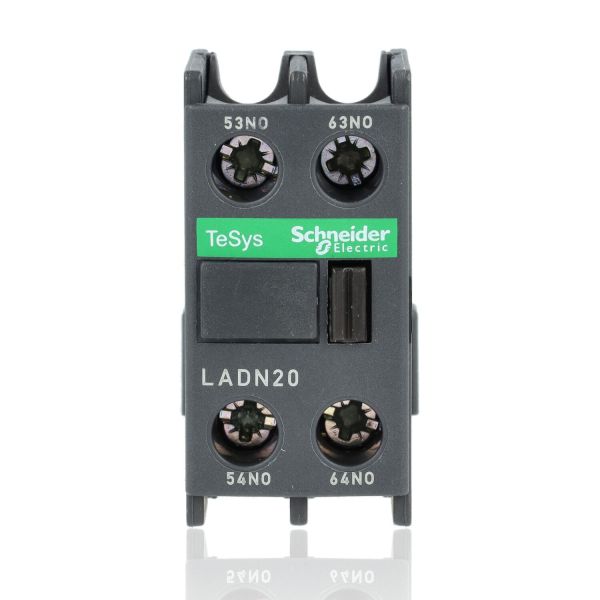 SCHNEIDER LADN20 - Blocco contatti ausiliari TeSys - 2 NO - Morsetti a vite
