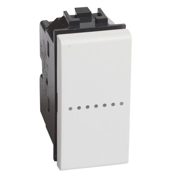 BTICINO N4051N - Interruttore 1P 10A 250Vac assiale LivingLight Bianca