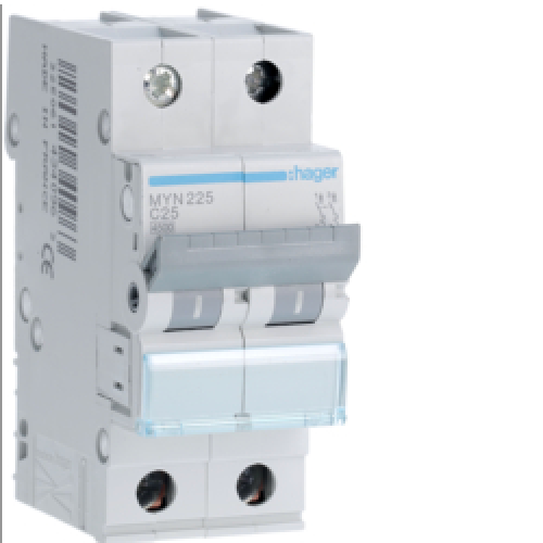 HAGER MYN225 - Interruttore Differenziale 2Mod 25A