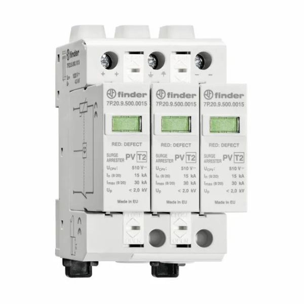 FINDER 7P2390000015 - Scaricatore Di Sovratensione (Spd) Tipo 2 Trifase