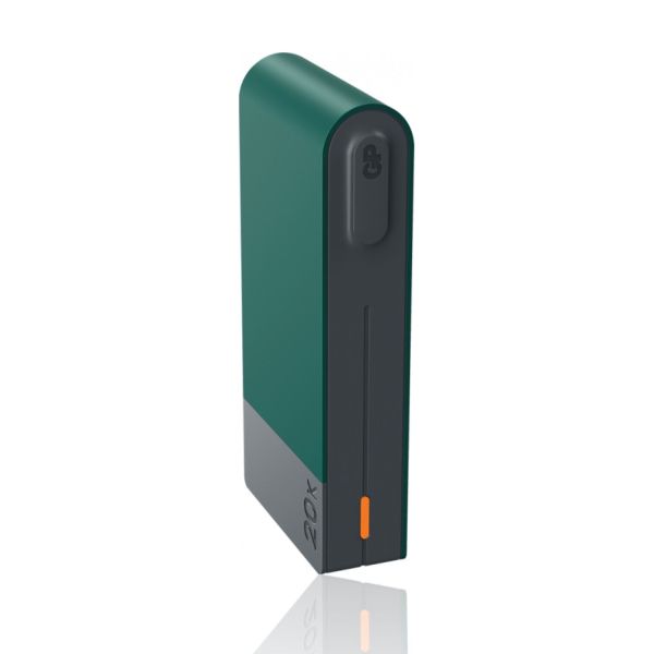 Power Bank in alluminio, 20.000mAh, Verde