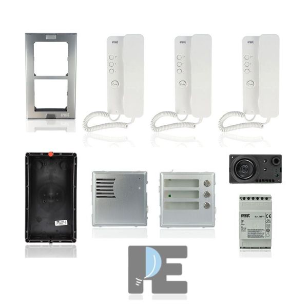 KIT Citofonico Trifamiliare URMET Sinthesi