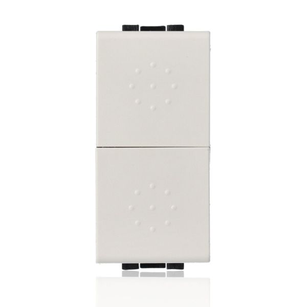 BTICINO N4036 - Pulsante Doppio (1P/No)+(1P/No) 10A - Bianco - LivingLight