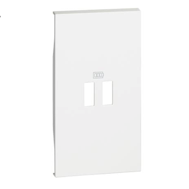 BTICINO KW12C - Cover per Caricatore USB 2 moduli - Bianco - Living NOW