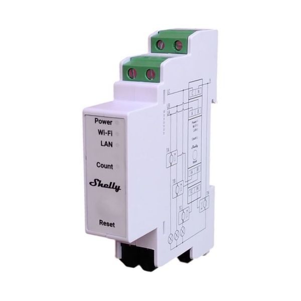 Shelly Pro 3EM 120A - Contatore Trifase DIN Rail