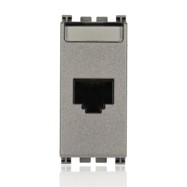 VIMAR 19339.11.M - Presa RJ45 Netsafe Cat5e UTP Metal (Arke)