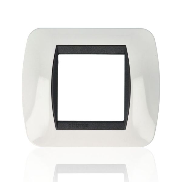 BTICINO L4802PB - Placca 2 Moduli - Bianco - LivingLight