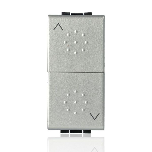 BTICINO NT4037 - Pulsante Doppio (1P/No)+(1P/No) Interbloccato 10A 250 Vac - Tech - LivingLight