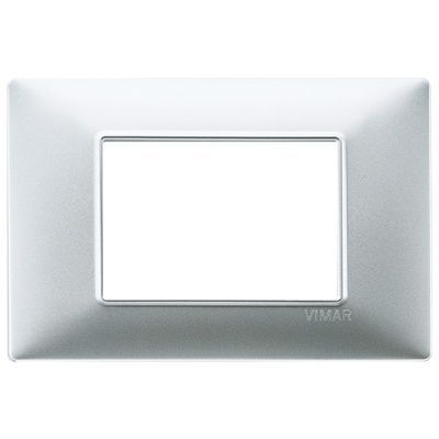VIMAR 14653.20 - Placca 3M argento opaco (Plana)