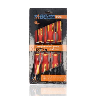 ABC TOOLS M71017260 - ABC TOOLS - 6 Giraviti Slim assortiti