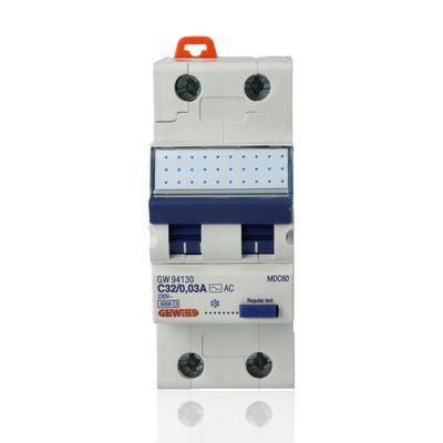 GEWISS GW94130 - Interruttore Magnetotermico Differenziale 2P Tipo AC C32 30mA 6000A