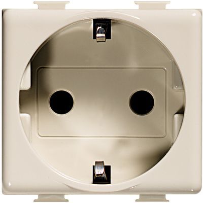 BTICINO A5440/2N - Presa Standard Tedesco 2P+T 16A 250V Ac Con Alveoli Schermati - Avorio - Matix