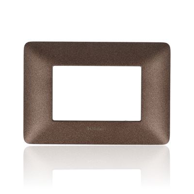 BTICINO AM4803TGG - Placca 3 Moduli - Marrone Caffe - Materiale Tecnopolimero - Matix