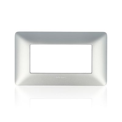 BTICINO AM4804MSL - Placca 4 Moduli - Silver - Materiale Tecnopolimero - Matix