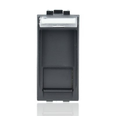 BTICINO L4279C6A - Connettore Rj45 Categoria 6A Stp, Completi Di Targhetta Identificativa E Portello Antipolvere - Antracite - LivingLight