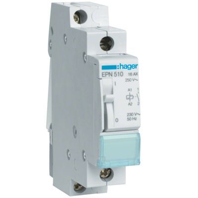 HAGER EPN510 - Rele` Passo-Passo 16 A 230 V Ac 1 Na 1 M. Din