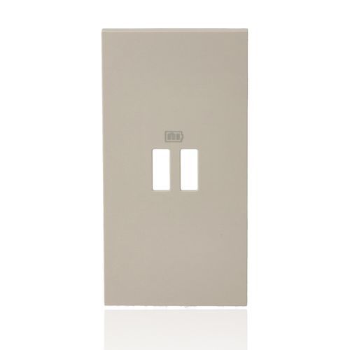 BTICINO KM12C - Cover per articoli K4285C2, K4286C2, K4287C2 - 2 moduli - Nero