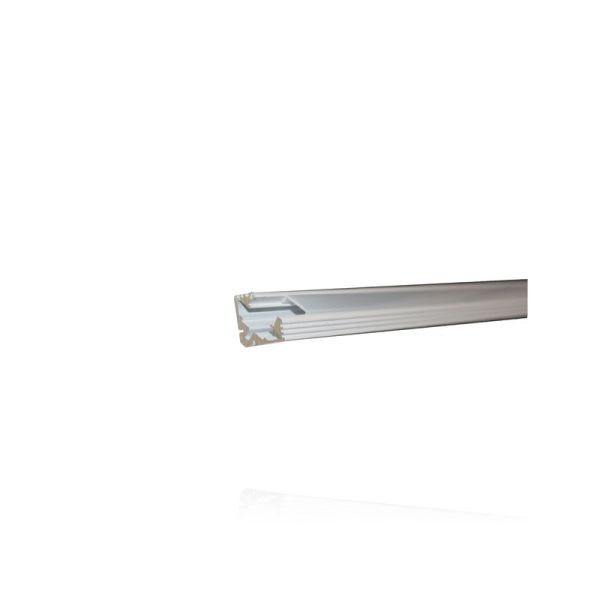 Profilo in alluminio angolare 2mt, montaggio su superficie, Bianco