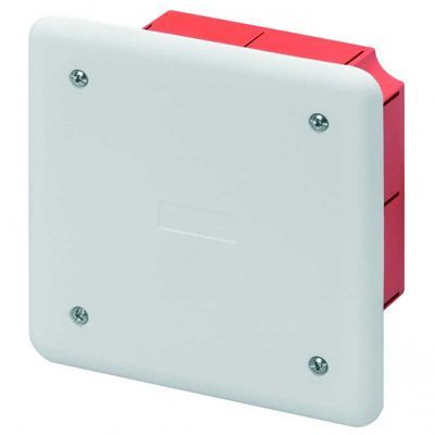 GEWISS GW48003 - Cassetta Di Derivazione E Connessione - Per Pareti In Muratura - Dimensioni 118X96X70 - Coperchio Bianco Ral9016