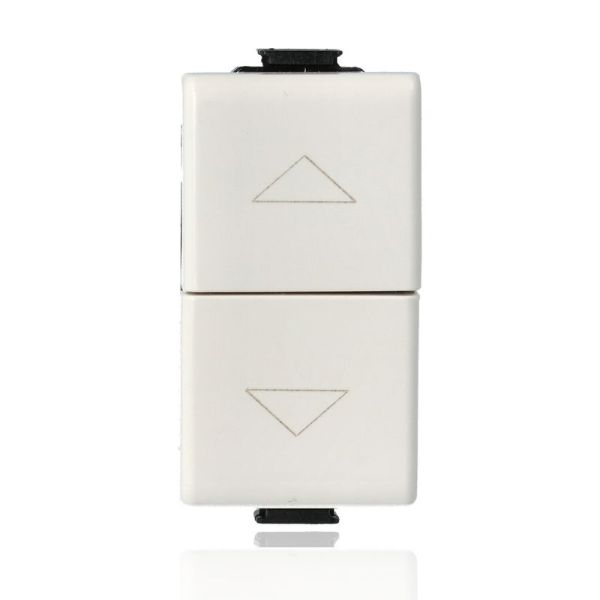 BTICINO AM5037 - Doppio Pulsante Unipolare In Chiusura Interbloccato - Bianco - Matix