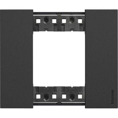BTICINO KA4802KG - Placca Living Now 2 Moduli - Nero
