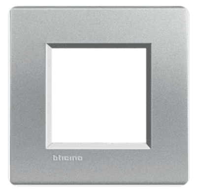 BTICINO LNA4802TE - Placca Quadra 2 Moduli - Tech