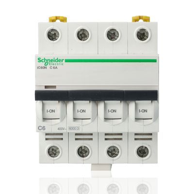 SCHNEIDER A9F79410 - Interruttore Magnetotermico Ic60N 4P C 10A 6000A