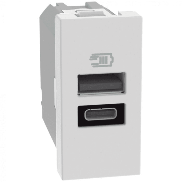 BTICINO JW4191AC - MatixGO - caricatore usb AC 1m bianco